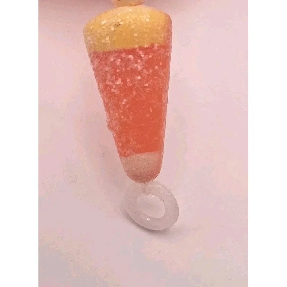 Glittered Candy Corn Garland Appoximately 19 to 20 ft Halloween Decor **READ